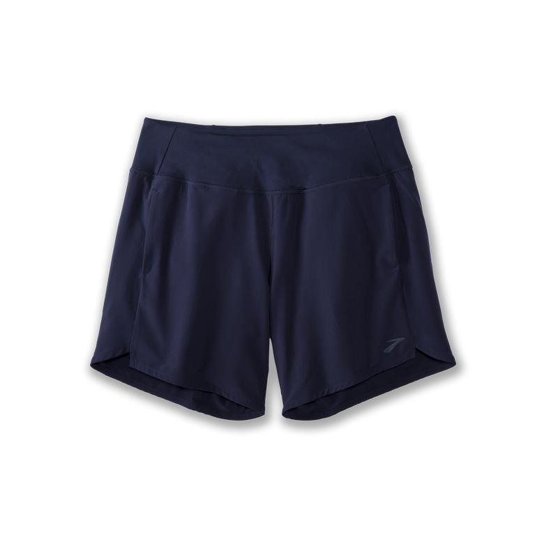 Brooks Chaser 7 Running Shorts - Women's - Navy (34756-QRKS)